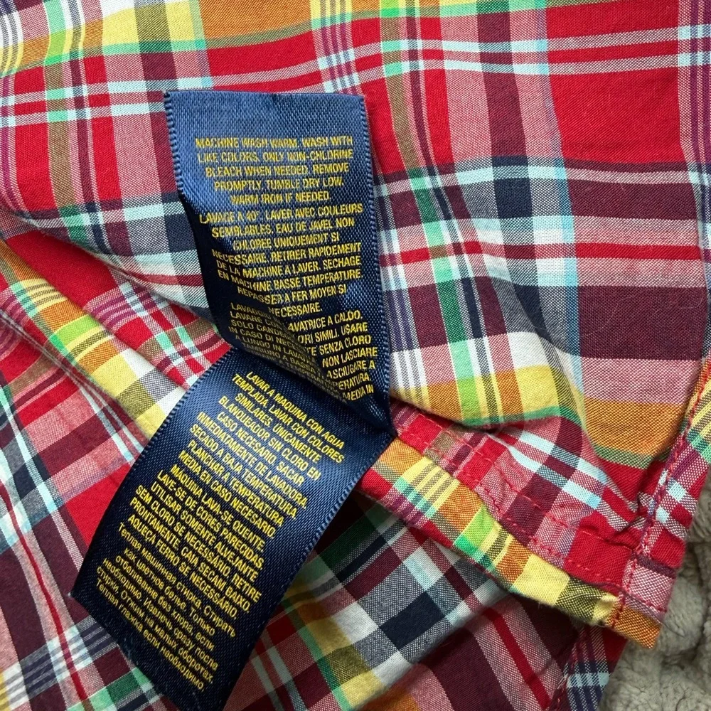 Ralph Lauren | Baby Cotton Classic Red Plaid Button Up | 18 Months